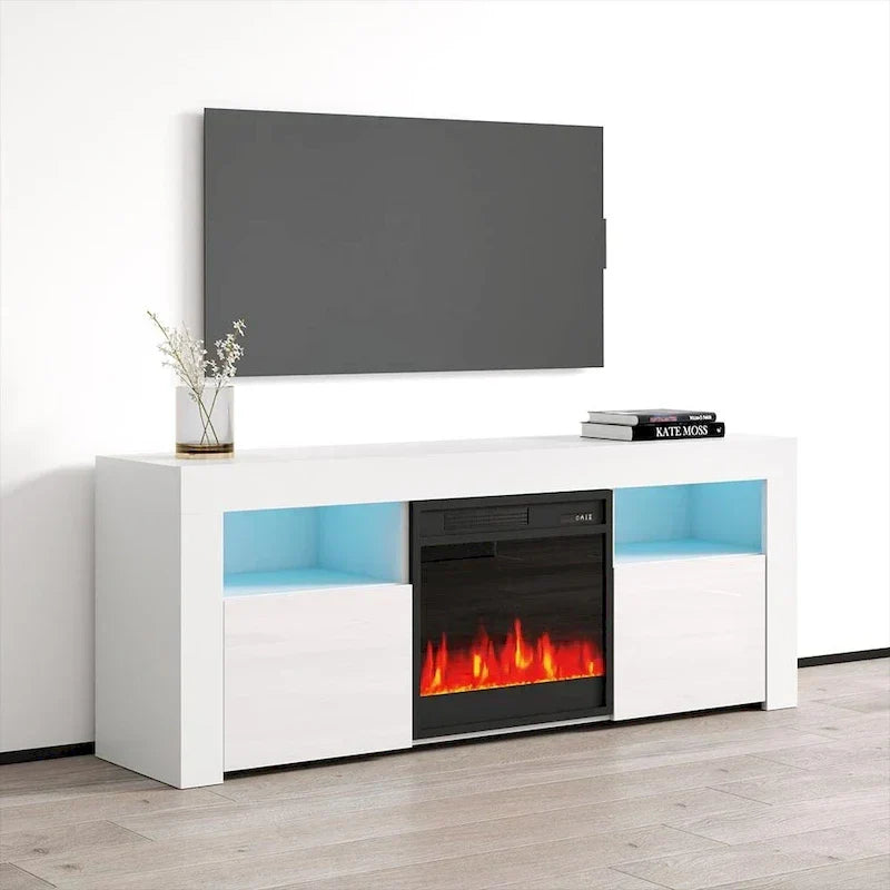 Copper Grove Qorasuv 58-Inch Electric Fireplace TV Stand