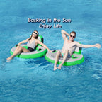 Round Floating Ring Hammock - Heavy Duty Inflatable Raft