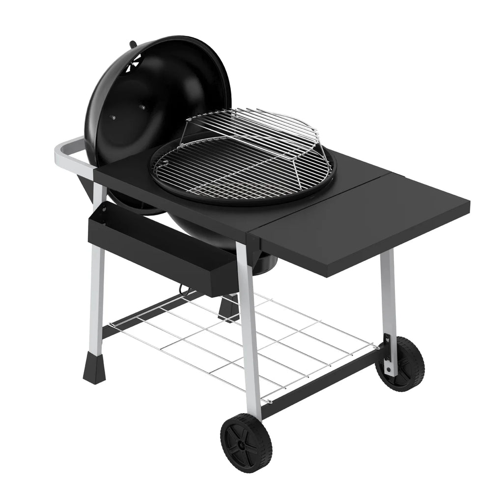 Expert Grill Kettle Cart with Pizza Accessories and Warming Rack
