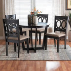 Kara Contemporary 5-Piece Wooden Dining Set