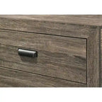Linette 6-Piece Grey Contemporary Solid Wood and Veneer Upholstered Bedroom Set