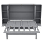 Murphy Wall Bed with Storage Shelves Drawers and USB Charging