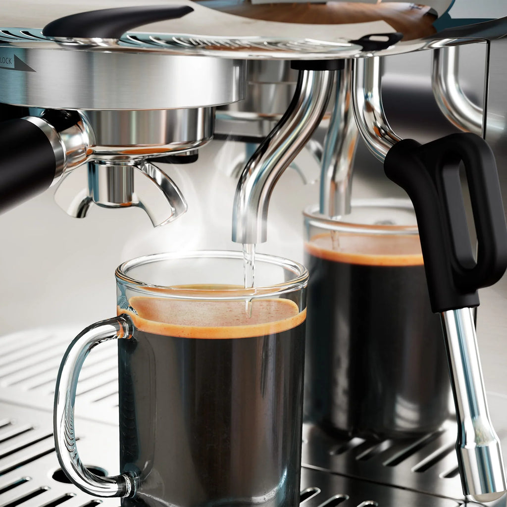 Philips Barista Brew Semi-Automatic Espresso Machine with Milk Frother, Silver Metal