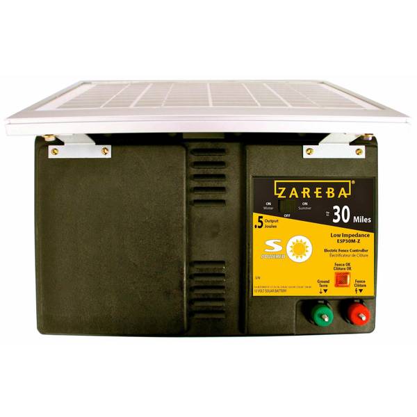 Zareba 30 Mile Solar Electric Fence Energizer