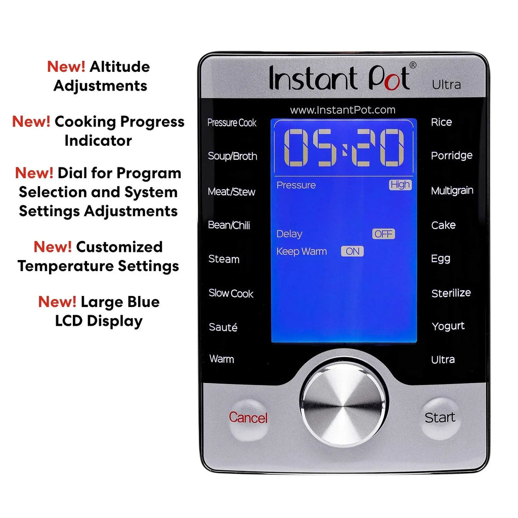 3 Quart Programmable Cooker, Stainless Steel, 16 in 1, Silver, Touch Control, UL Certified