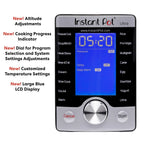 3 Quart Programmable Cooker, Stainless Steel, 16 in 1, Silver, Touch Control, UL Certified