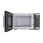 Hamilton Beach 1.1 cu ft Countertop Microwave Oven, Black and Stainless Steel