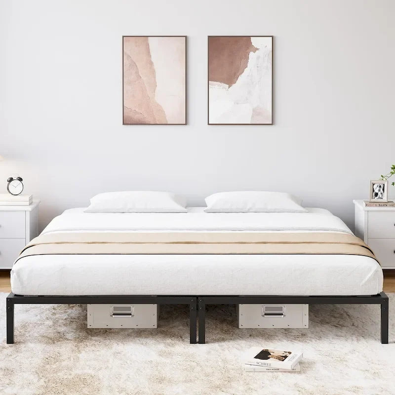 Sturdy Metal Platform Bed Frame - No Box Spring Required