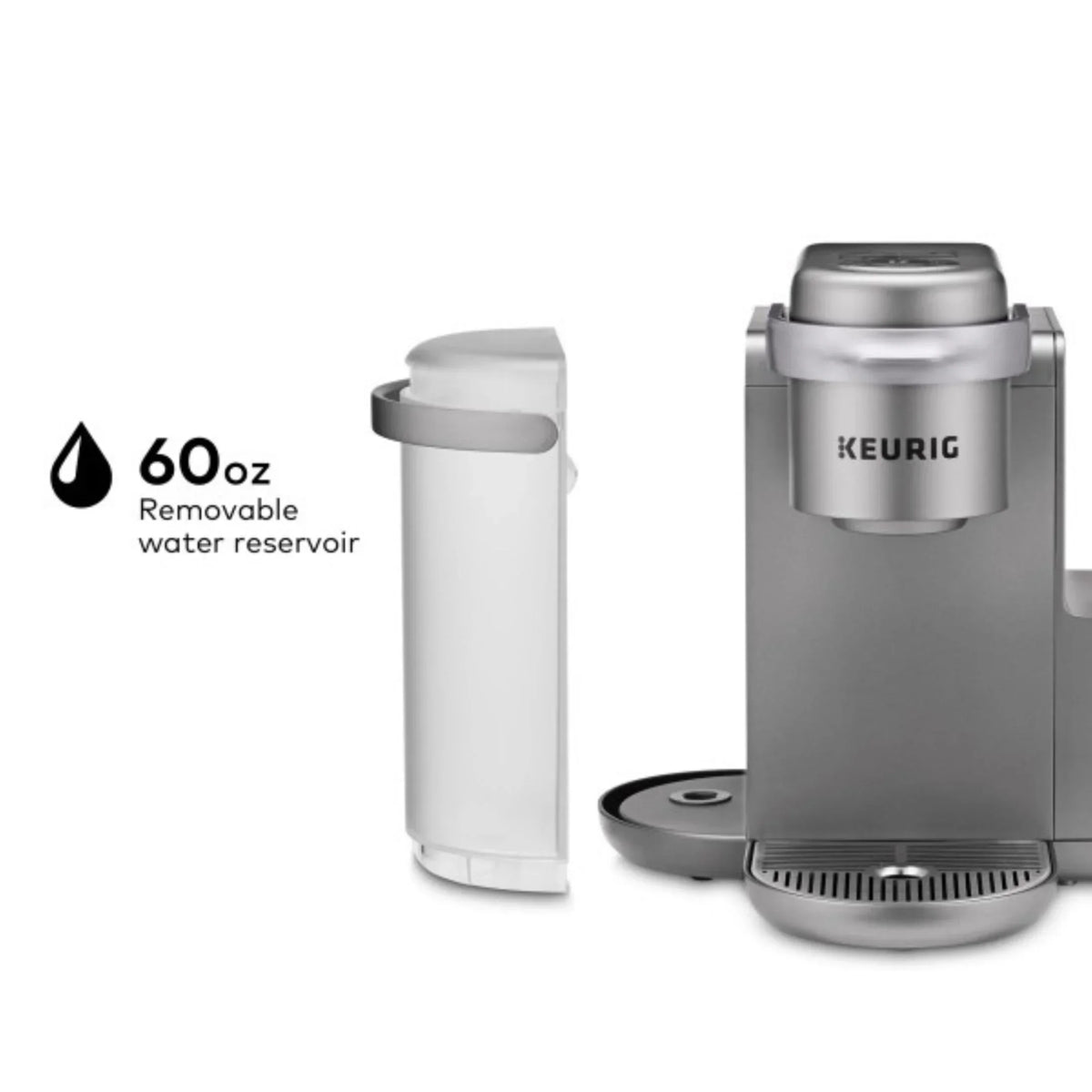Keurig K-Cafe Single Serve K-Cup Coffee Maker, Latte Maker and Cappuccino Maker, Dark Charcoal