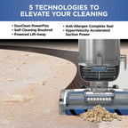 Shark? Vertex Duoclean? Powerfin Upright Vacuum Powered Lift - Away?, Self - Cleaning Brushroll, AZ2000