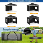 HOTEEL 10x15 Heavy Duty Canopy Tent ,Pop up Canopy for Parties Wedding,Commercial Easy up Gazebo with Roller Bag,UV 50+ &,White