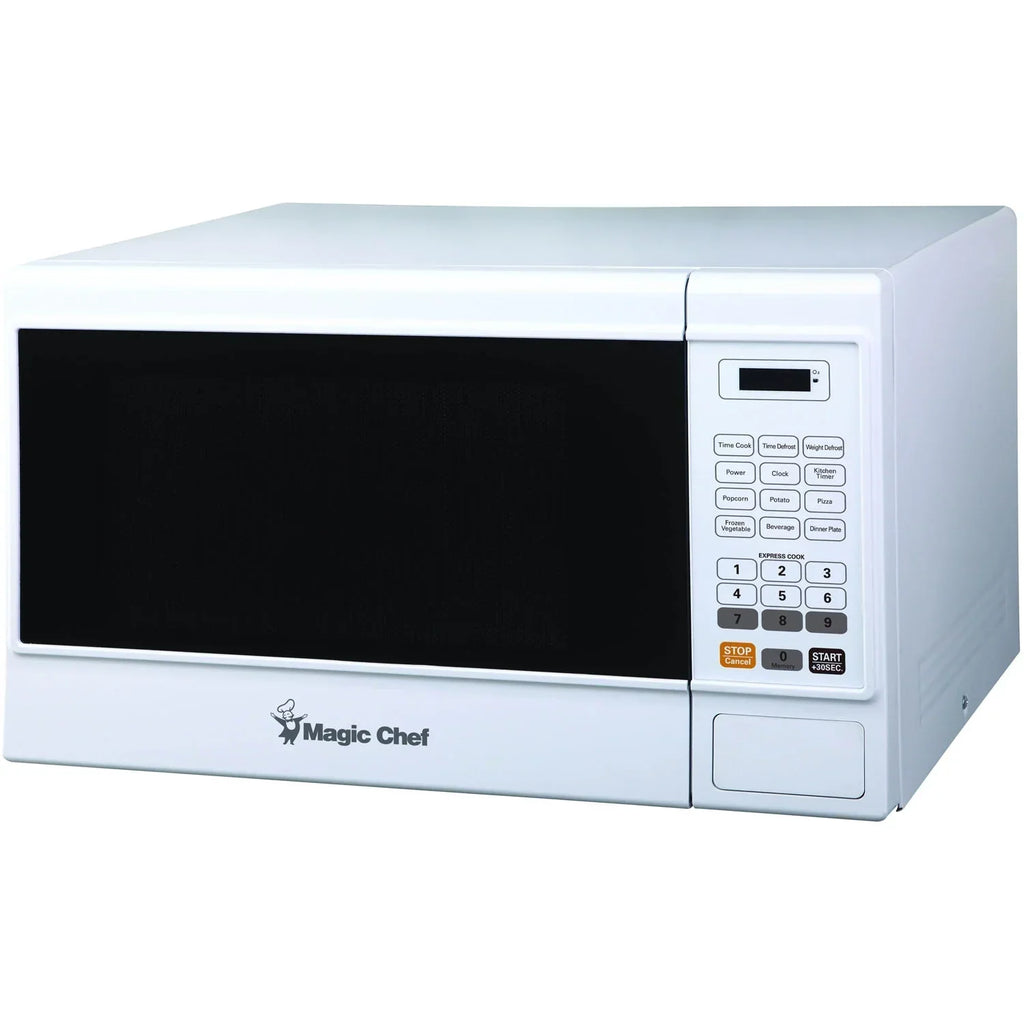 Magic Chef 1.6 Cu. ft. 1100W Countertop Microwave Oven with Push-Button Door in Black, New