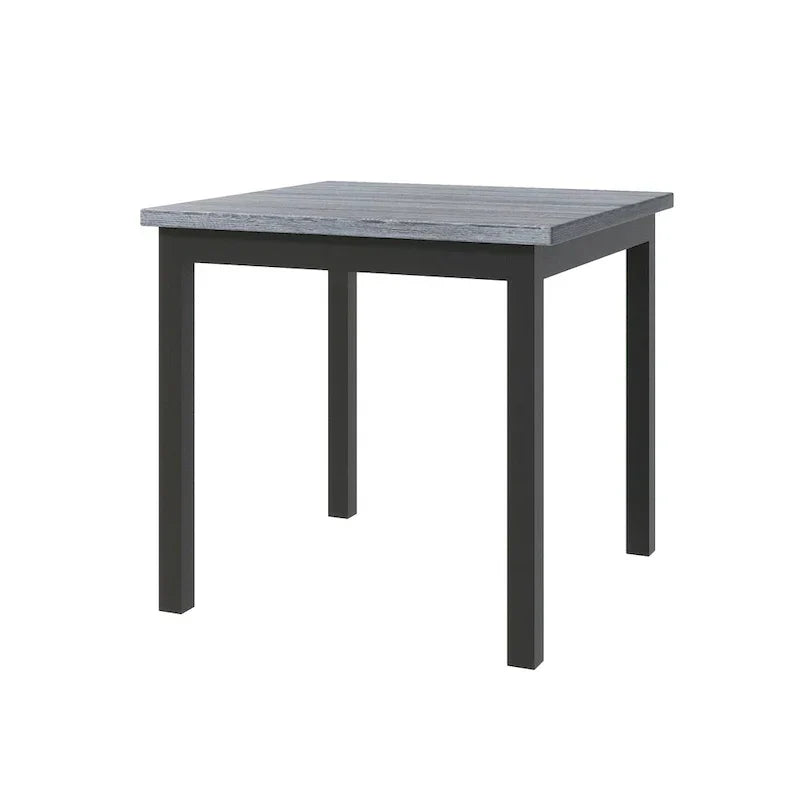 5 Piece Counter Height Dining Set, Wood Dining Table Set with Rectangle Table and 4 Upholstered High Back Chairs