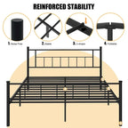 Futzca Bed Frame Featuring Headboard and Footboard