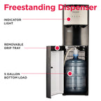 Frigidaire, 5 Gallon Bottom Loading Hot and Cold Water Dispenser EFWC505, Stainless Steel