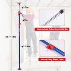 WORKPRO Cabinet Jack Support Pole, 54-114 in Adjustable, 154 lbs, 4-Pack
