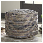 Signature Design by Ashley Contemporary Absalom Pouf  Denim