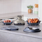 Ninja Crispi 4 - in - 1 Portable Glass Air Fryer Cooking System, 4 - Qt & 6 - Cup Containers, Cyberspace