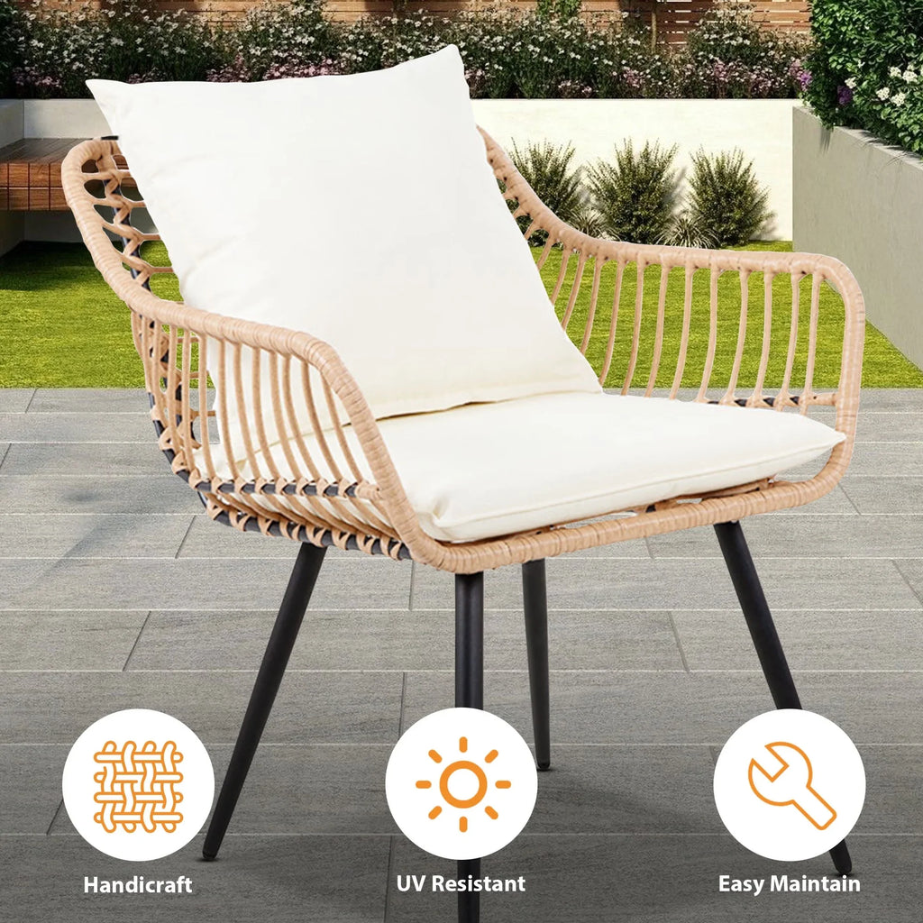 Ainfox 7 Pcs Outdoor Patio Furniture Sofa Set on Sale, Grey Rattan Grey Cushion