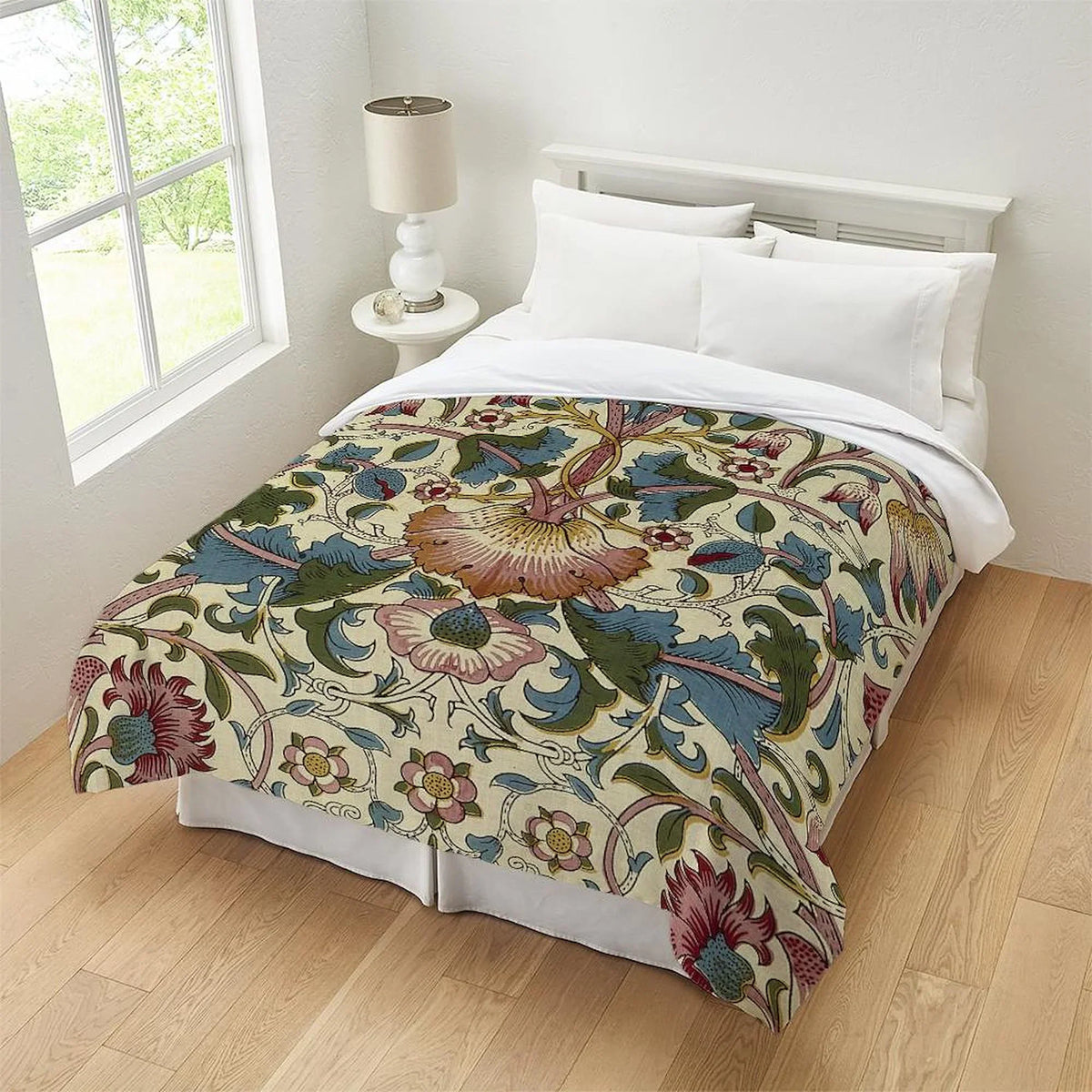 CafePress - William Morris Floral Design Queen Duvet Cover - Queen Duvet