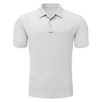 Men's Light Gray Short Sleeve Polo
