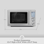 Breville BMO870BST1BUS1 Combi Wave 3 in 1 Microwave, Black Stainless Steel: Home & Kitchen