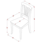 East West Furniture 3 Pc Kitchen nook Dining set-Kitchen Table and 2 Kitchen Chairs