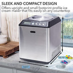 Whynter ICM-201SB Upright Automatic Ice Cream Maker with Built-in Compressor