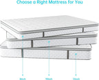 Size Mattress. Serweet 12 Inch Gel Memory Foam Hybrid Mattress in a Box. Fiberglass Free. Breathable Bed Mattress for Cooler Sleep Supportive & Pressure Relief. Medium Firm Feel