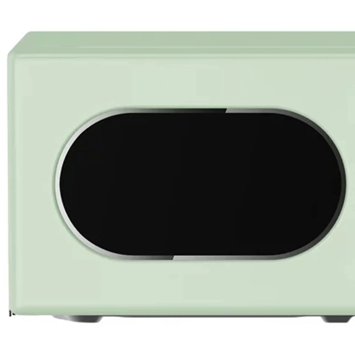 Open Box Magic Chef 0.7 Cubic Feet 700 Watt Classic Retro Microwave, Green