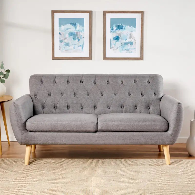 Christopher Knight Home Bernice Petite Sofa in Mid-Century Modern Style