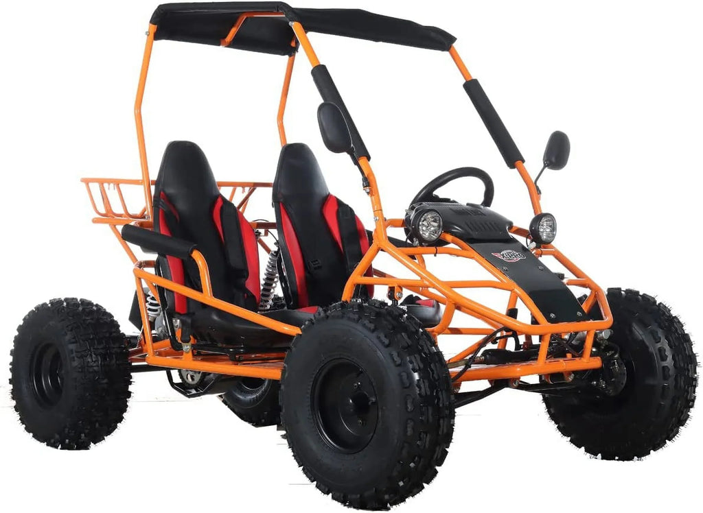 X-Pro New Rover 125cc Gas Powered Go Kart 3 Semi-Automatic Transmission w/Reverse Big 18"/19" Wheels