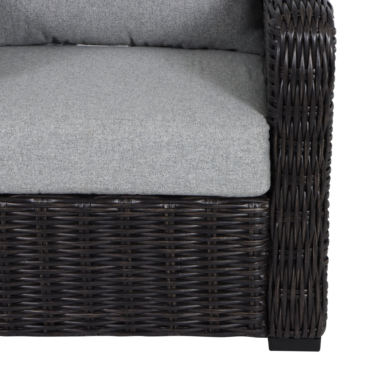 Better Homes & Gardens Bellamy 2 - Pack Outdoor Wicker Club Lounge Patio Chairs, Dark Brown