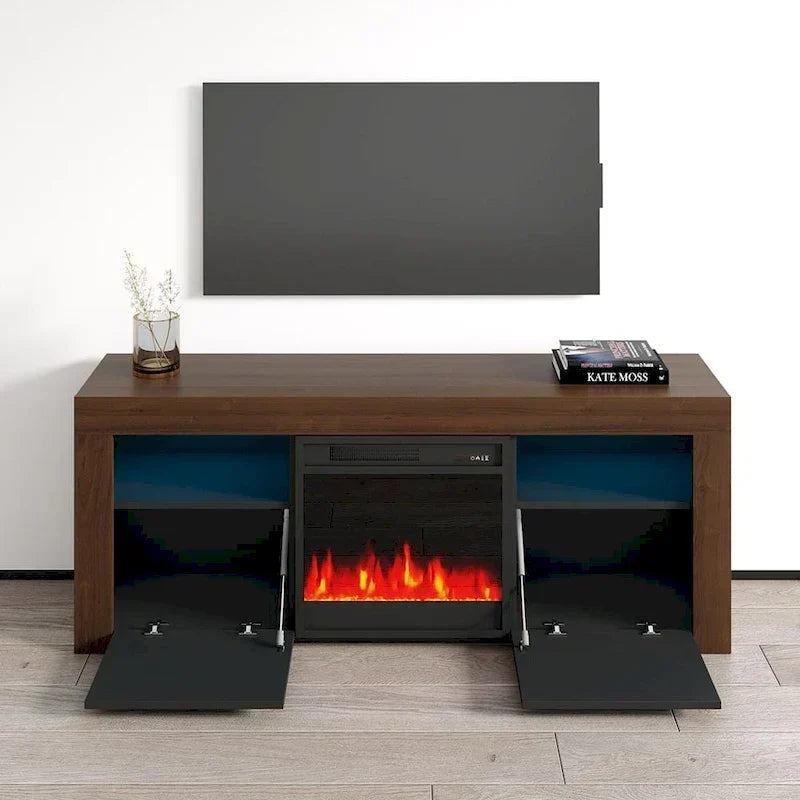 Copper Grove Qorasuv 58-Inch Electric Fireplace TV Stand