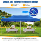 HOTEEL 10x15 Heavy Duty Canopy Tent ,Pop up Canopy for Parties Wedding,Commercial Easy up Gazebo with Roller Bag,UV 50+ &,White