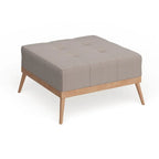 Christopher Knight Home Carson Lund Mid-Century Tufted Fabric Square Ottoman