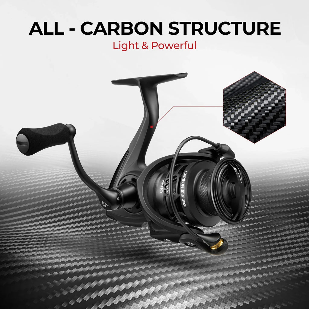 Piscifun Carbon X II Lightweight Spinning Reel | 1000 / Black