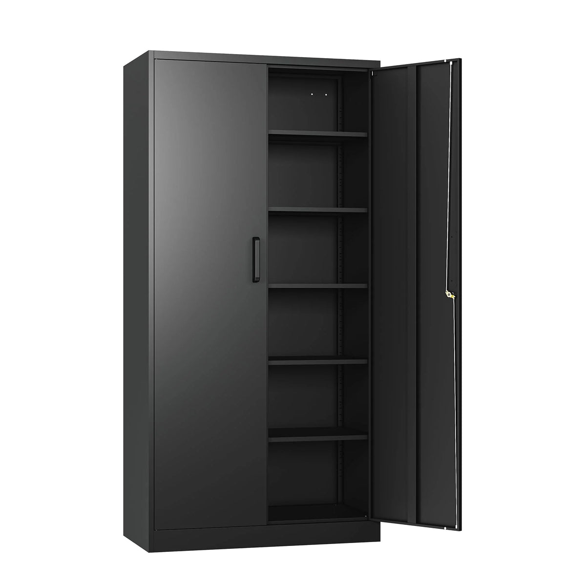 SISESOL 71 Metal Garage Storage Cabinet with 2 Doors
