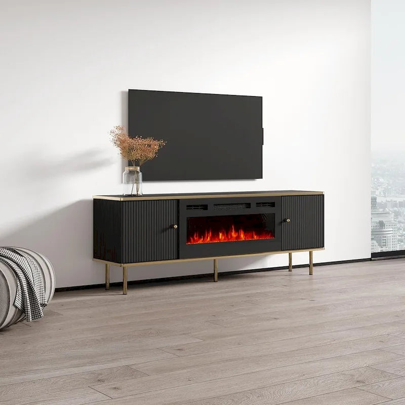 Camelia 63-Inch Electric Fireplace TV Stand