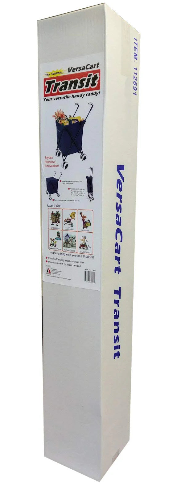 VersaCart Patented Folding Shopping and Utility Cart