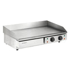 Devanti 73cm Commercial Electric Griddle BBQ Grill Plate 4400W Silver