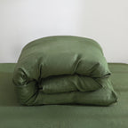 100% Pure Linen Duvet Cover with Button Closure and Corner Ties Soft & Breathable - Natural Full/Queen