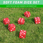 3.5" Giant Foam Playing Dice Set