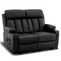MCombo Faux Leather Electric Reclining Sofa with Heat and Massage - Models 6095/6075/6077