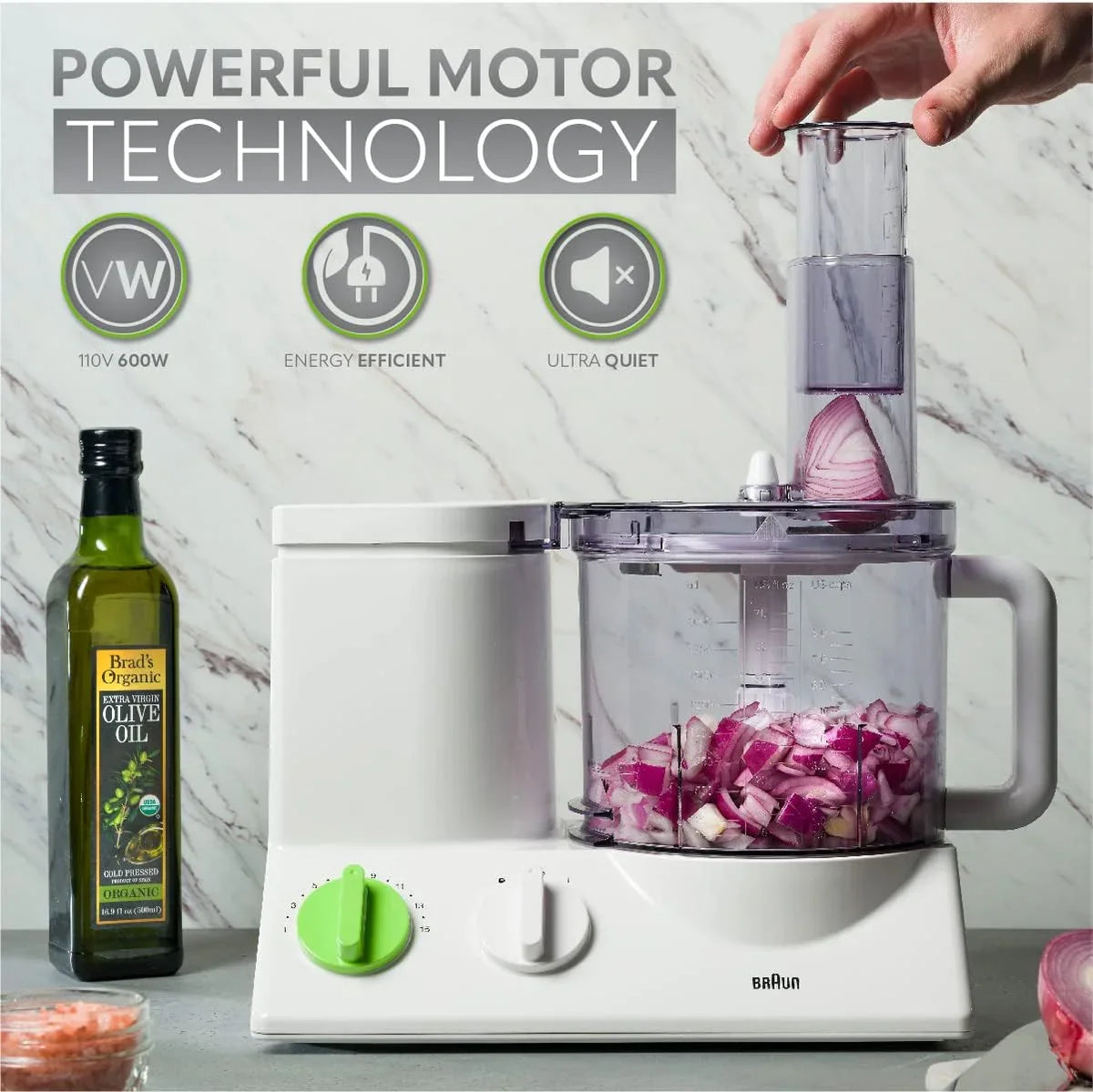 Braun 12-Cup Food Processor with 9 Attachments