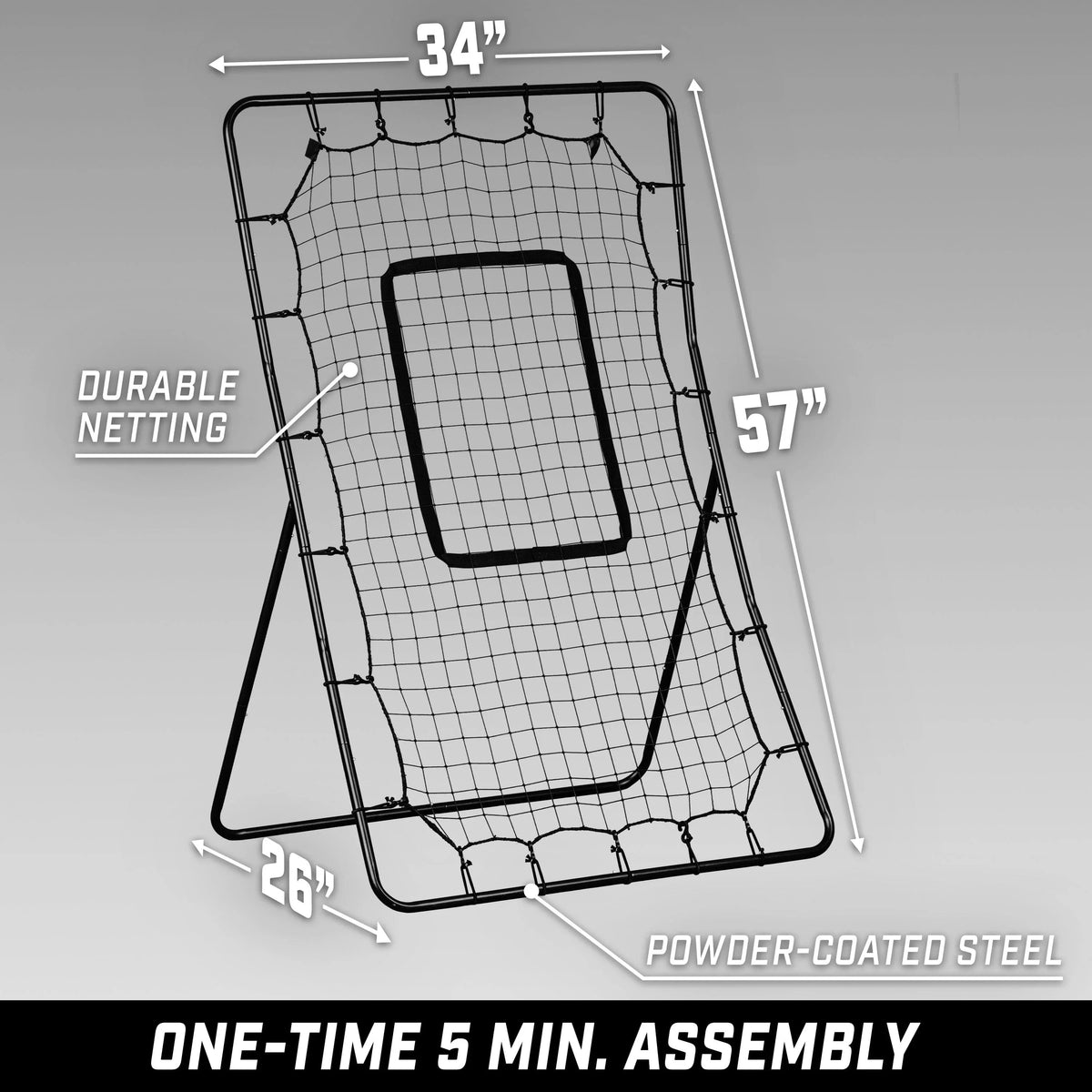 5' x 3' Baseball & Softball Pitching & Fielding Rebounder
