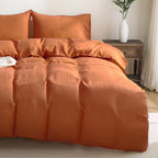 100% Pure Linen Duvet Cover with Button Closure and Corner Ties Soft & Breathable - Natural Full/Queen