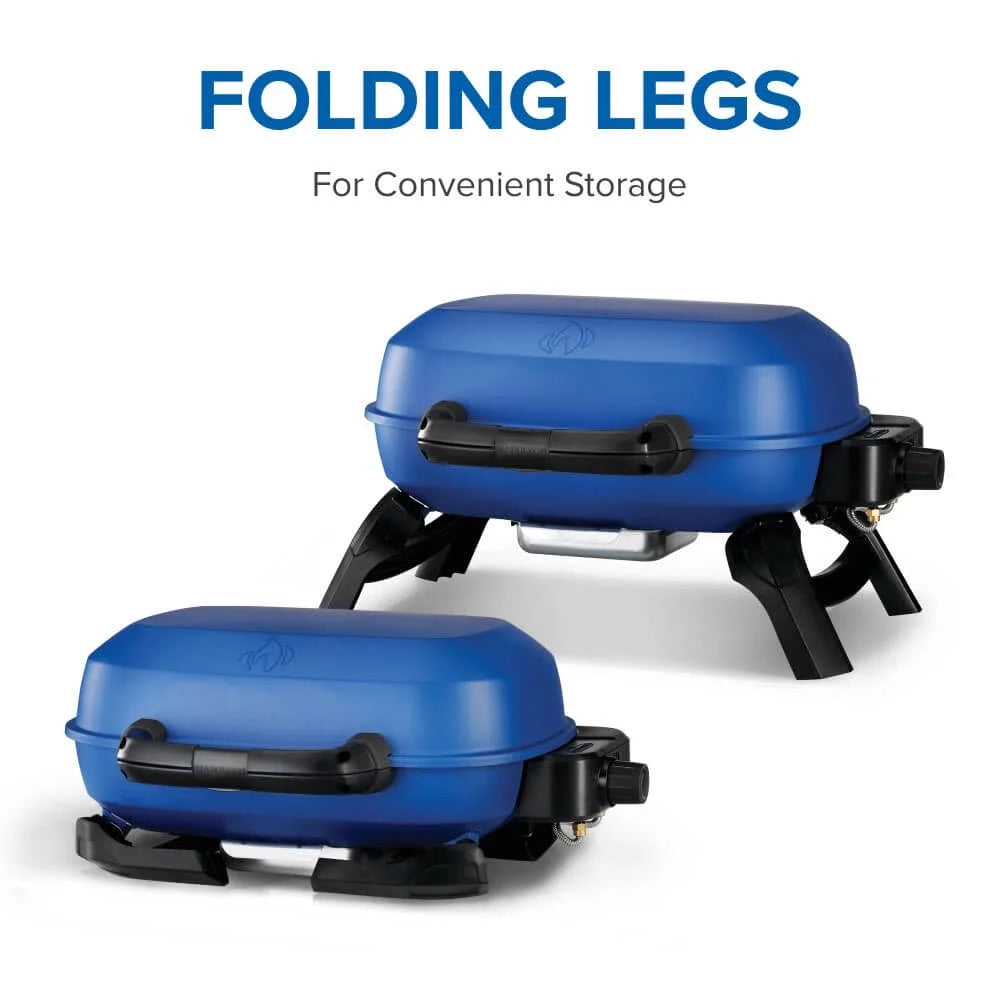 Napoleon Travelq 240 1 - Burner Portable Propane Gas Grill in Blue