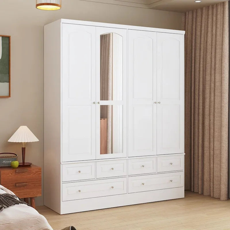 78.7H Combo Twin Wardrobe Set: Stylish and Functional Armoires for Your Closet