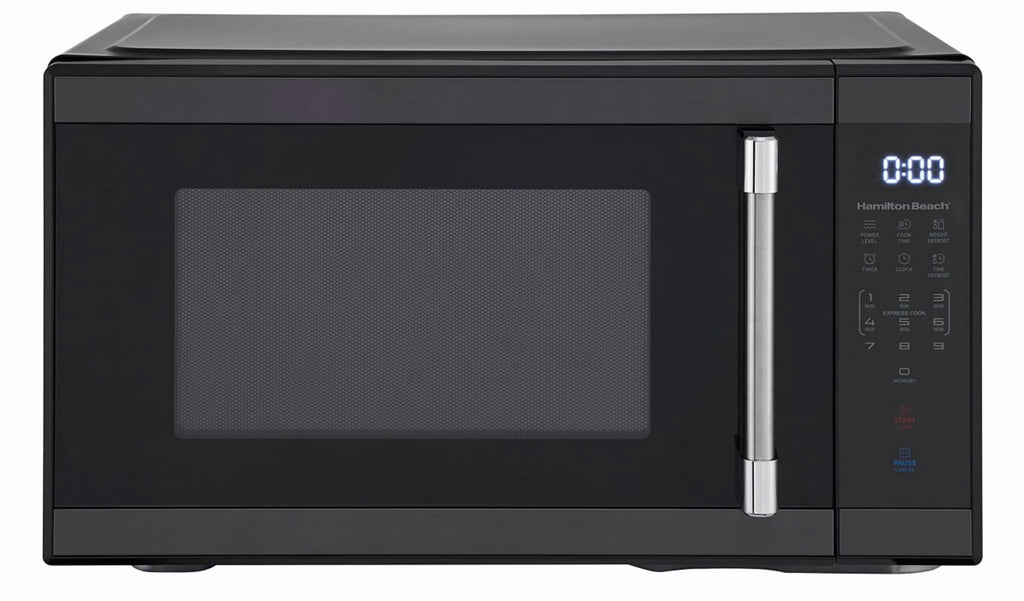 Hamilton Beach 1.1 Cu. Ft. Countertop Microwave Oven, 1000 Watts, White Stainless Steel